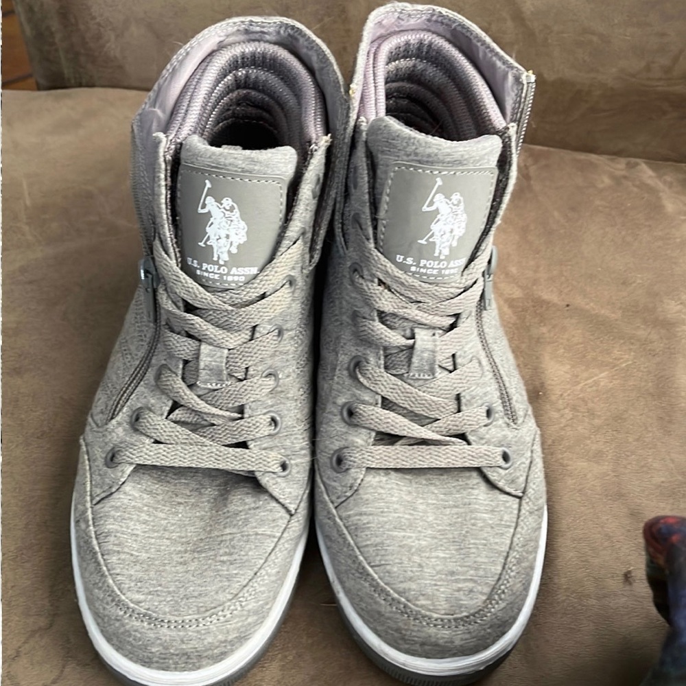 High top Ralph Lauren Polo Sneakers. Size 7.5